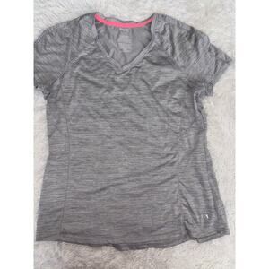 Danskin Now Women’s Sz. L “ Semi Fitttd” Gray Activewear Top. Grt. Shape